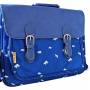 Olivier Strelli Boy's blue satchel 40 cm + reflective yellow bag cover
