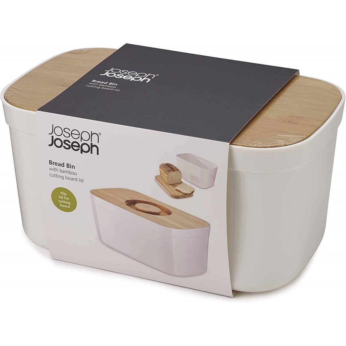 Joseph Joseph - Bamboo Bread Box and Lid Breadboard