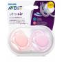 Sucette Avent 0-6 mois Ultra Air Rose Pastel