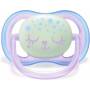 Avent Night Ultra Air Soothers 0/6 Months Girl Phosphorescent