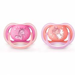 Avent Ultra Air Pacifiers 6-18 months Unicorn / Fairy