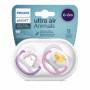 Avent Ultra Air Girl Pacifiers 0-6 months Penguin Chick