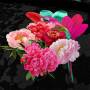 Housse de couette Fleurs & Perroquet Perropink 200 x 200 cm noire