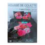 Duvet cover Flowers and Parrot Perro Pink 240 x 220 cm black