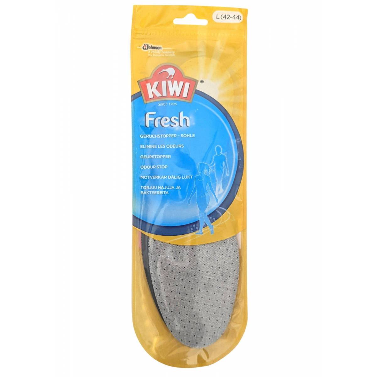 Pair of Anti Odor Insoles Kiwi Fresh Size L 42-44