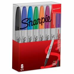 Sharpie Fine Tip Permanent Markers 8 Pack