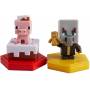 Minecraft 2 Figurines Boost Mini Pigging Out Pig et Undying Evoker