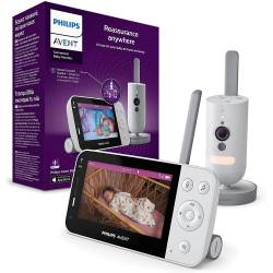Philips Avent Babyphone vidéo Connected SCD921/26 caméra Full HD et système Secure Connect