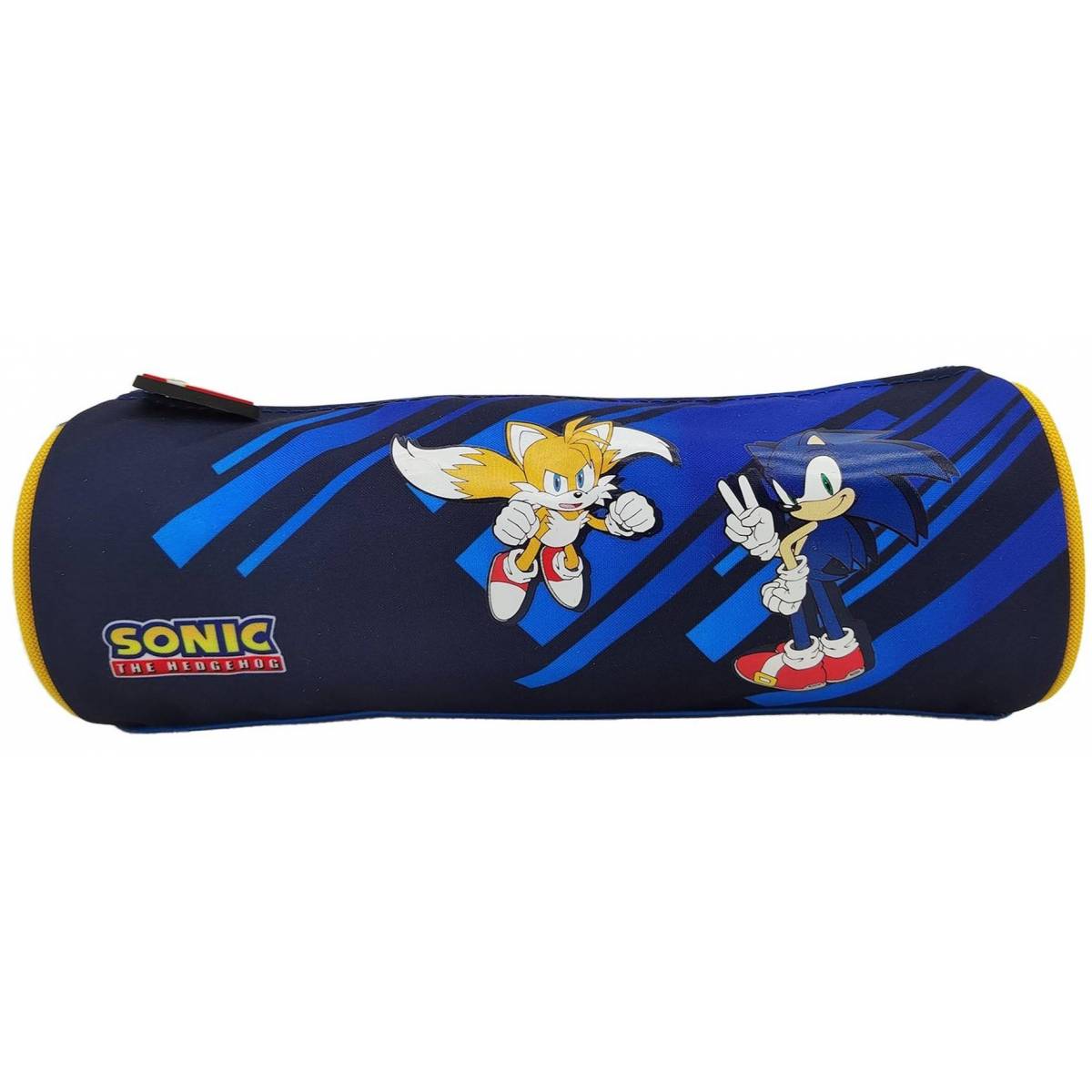 School pencil case Sonic the Hedgehog blue round 23 cm