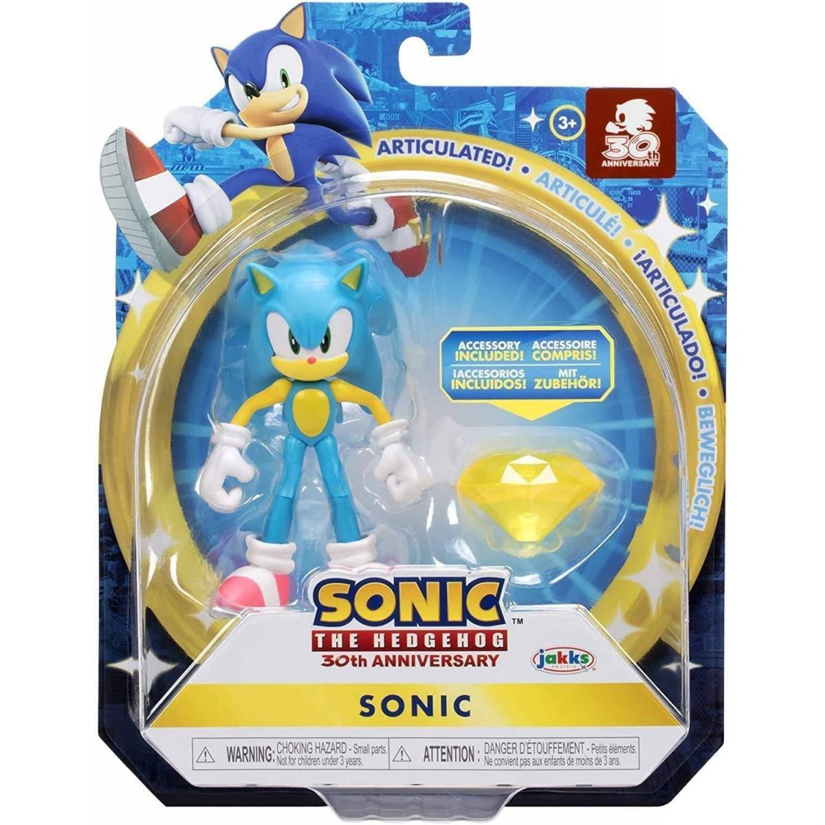 Jeu Figurine Sonic Personnage Sonic Avec Auto Voiture pour Enfants