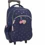 Girl's wheeled backpack Milky Kiss Ballerina Navy 57cm