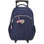 Girl's wheeled backpack Milky Kiss Ballerina Navy 57cm