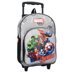 Sac à dos à roulettes Marvel Avengers Safety Shield Gris 38 cm