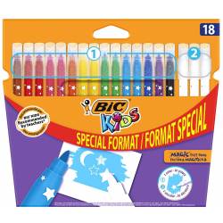 18 rotuladores mágicos BIC KIDS para colorear