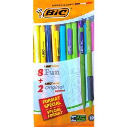 10 Criterium Mechanical Pencils 0.7 mm 8 Fun 2 Original BIC