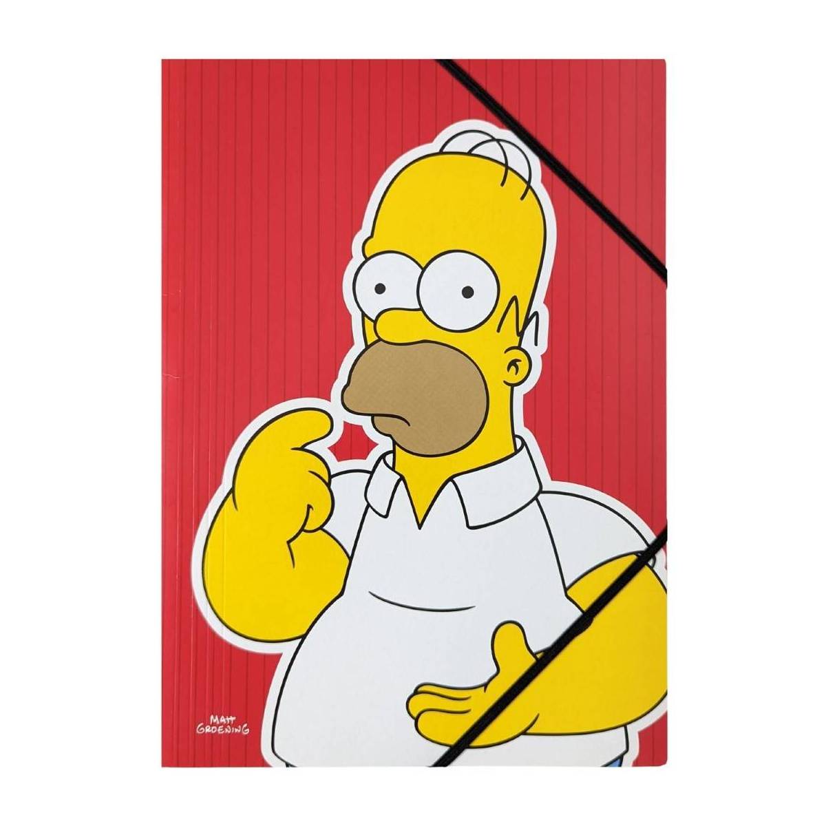 Chemise à rabat A4 Homer Simpson rouge