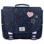 Girl's Milky Kiss Forever Stars navy blue satchel 38 cm