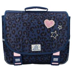 Girl's Milky Kiss Forever Stars navy blue satchel 38 cm