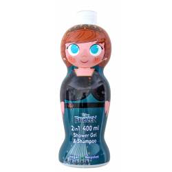 Gel douche & shampoing 2en1 Fille Reine des Neiges Anna 400 ml VEGAN