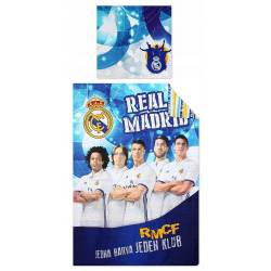 Housse de Couette Real Madrid Joueur + Taie d'Oreiller 140 x 200 cm