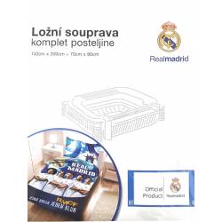 algodón, 140 x 200 cm y 63 x 63 cm Real Madrid Juego de Funda nórdica y Funda de Almohada 