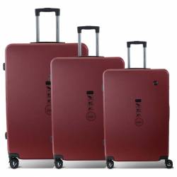 Set of 3 Suitcases Daniel Hechter Bogota Bordeaux