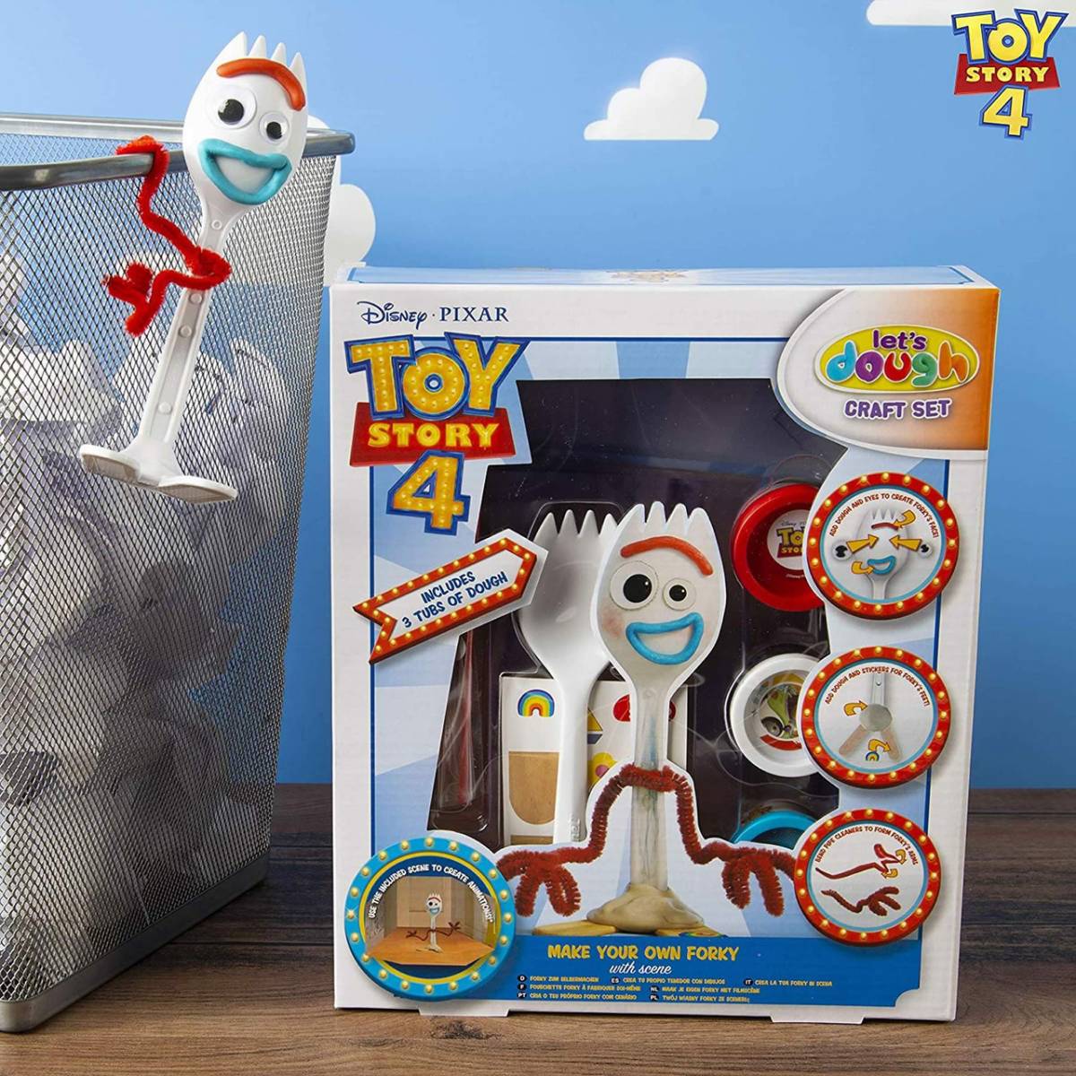 Toy Story 4 Craft Creativity Art Set: Make Your Own Forky and Other  Characters, Gift for Kids, Ages 3+ (2 Pack)