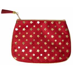 Toiletry bag for girls Atmosphera Stars red 21cm