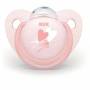 Nuk silicone pacifiers 0-6 months Baby rabbit and pink heart