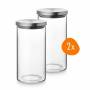 Set of 2 Zwilling Table Glass Storage Canisters