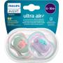 Sucettes Avent Ultra Air 6-18 mois Lion Ours