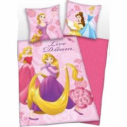 Disney Princess Bettbezug 140 x 200 cm + Kissenbezüge