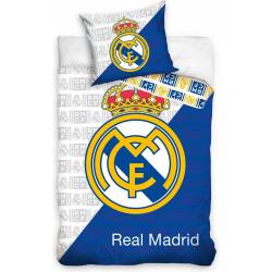 Real Madrid White Duvet Cover 140x200cm + Pillowcase