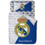 Real Madrid Weißer Bettbezug 140x200cm + Kissenbezug