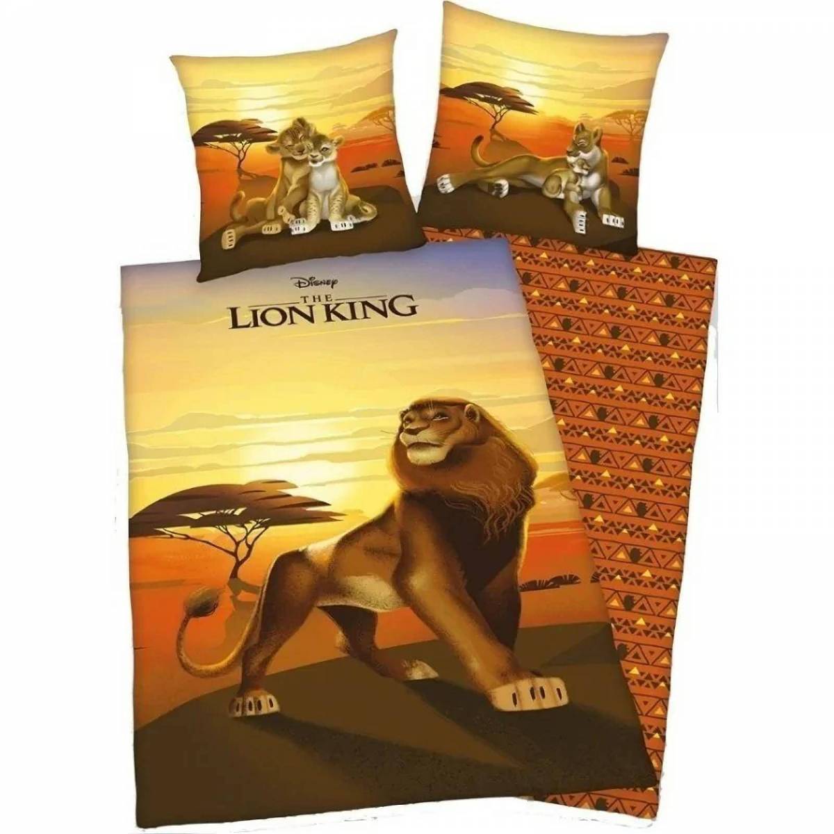 König der Löwen Bettbezug 140 x 200 cm + Kissenbezug