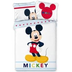 Reversible Mickey Mouse Duvet Cover 140x200 cm + Pillowcase