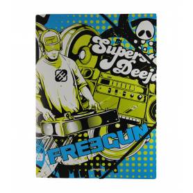 Freegun - Chemise à élastiques "Superstar deejay" avec rabat A4 - 24x32 cm
