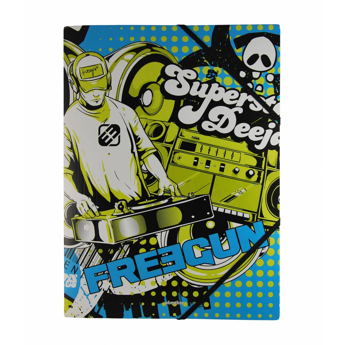 Freegun - Chemise à élastiques  "Superstar deejay" avec rabat A4 - 24x32 cm