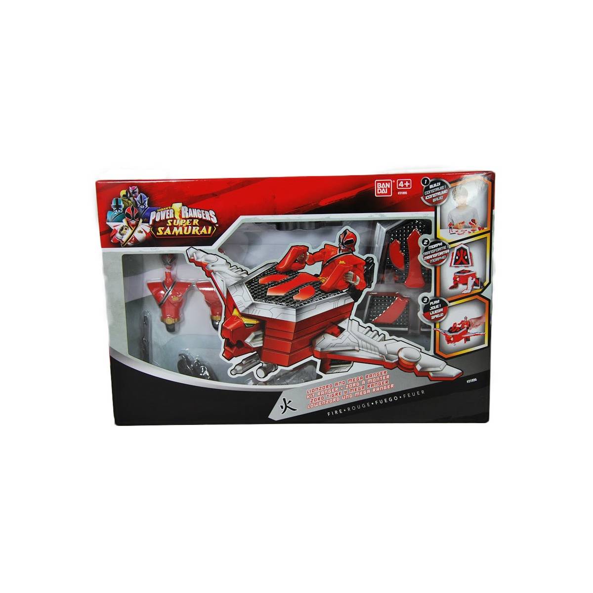 Power Rangers - Super Samurai - Figurine rouge + LionZord