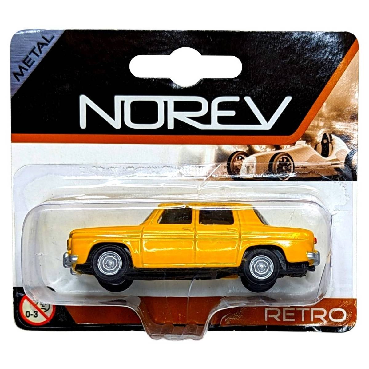 Norev Retro - Mini Voiture de Collection - Renault R8 Jaune