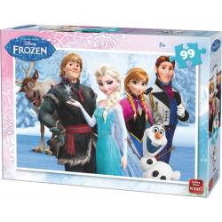 Puzzle Frozen 99 Teile Elsa ihre Freunde