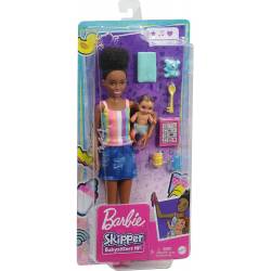 Poupée Barbie Afro Skipper Babysitters