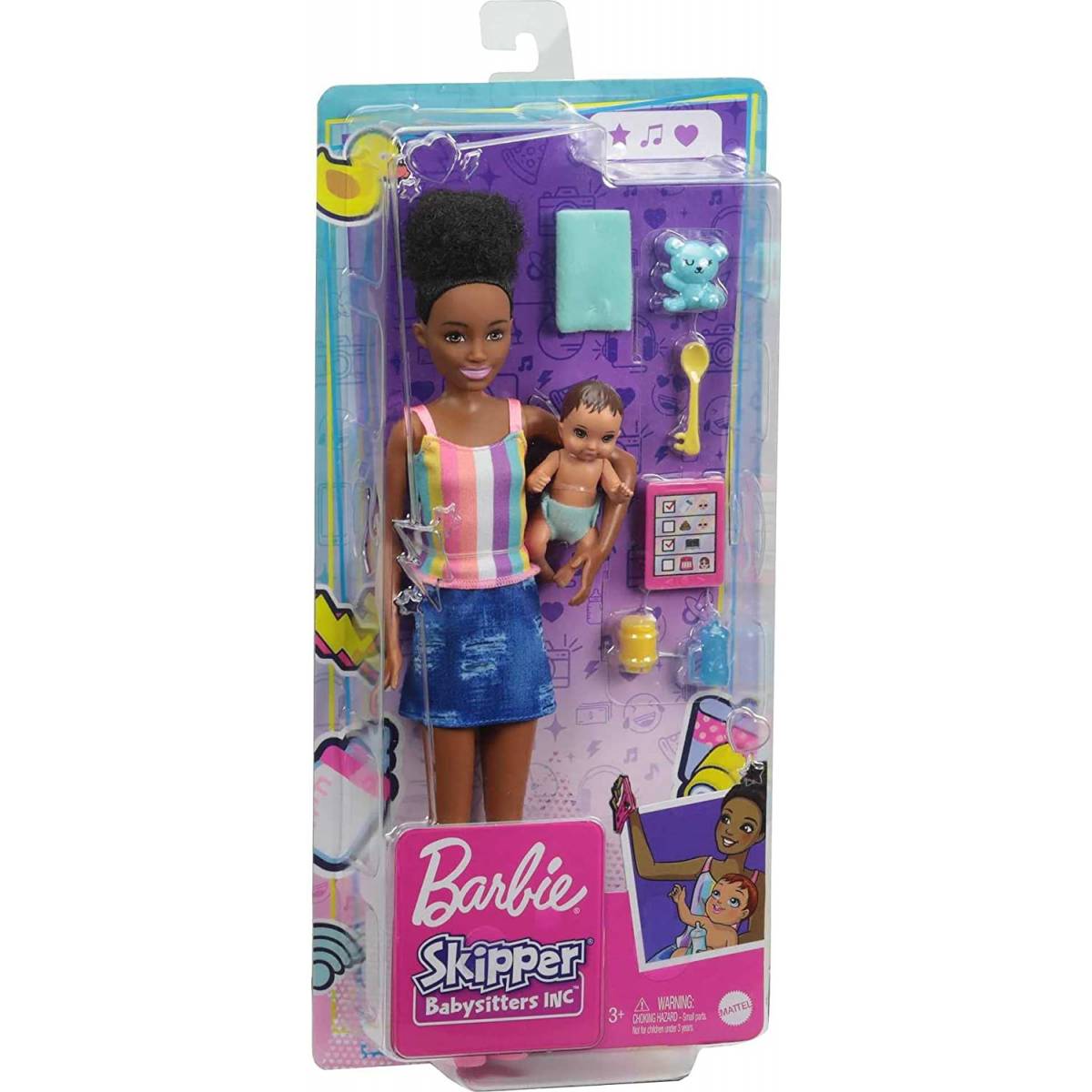 Afro Skipper Babysitters Barbie Doll