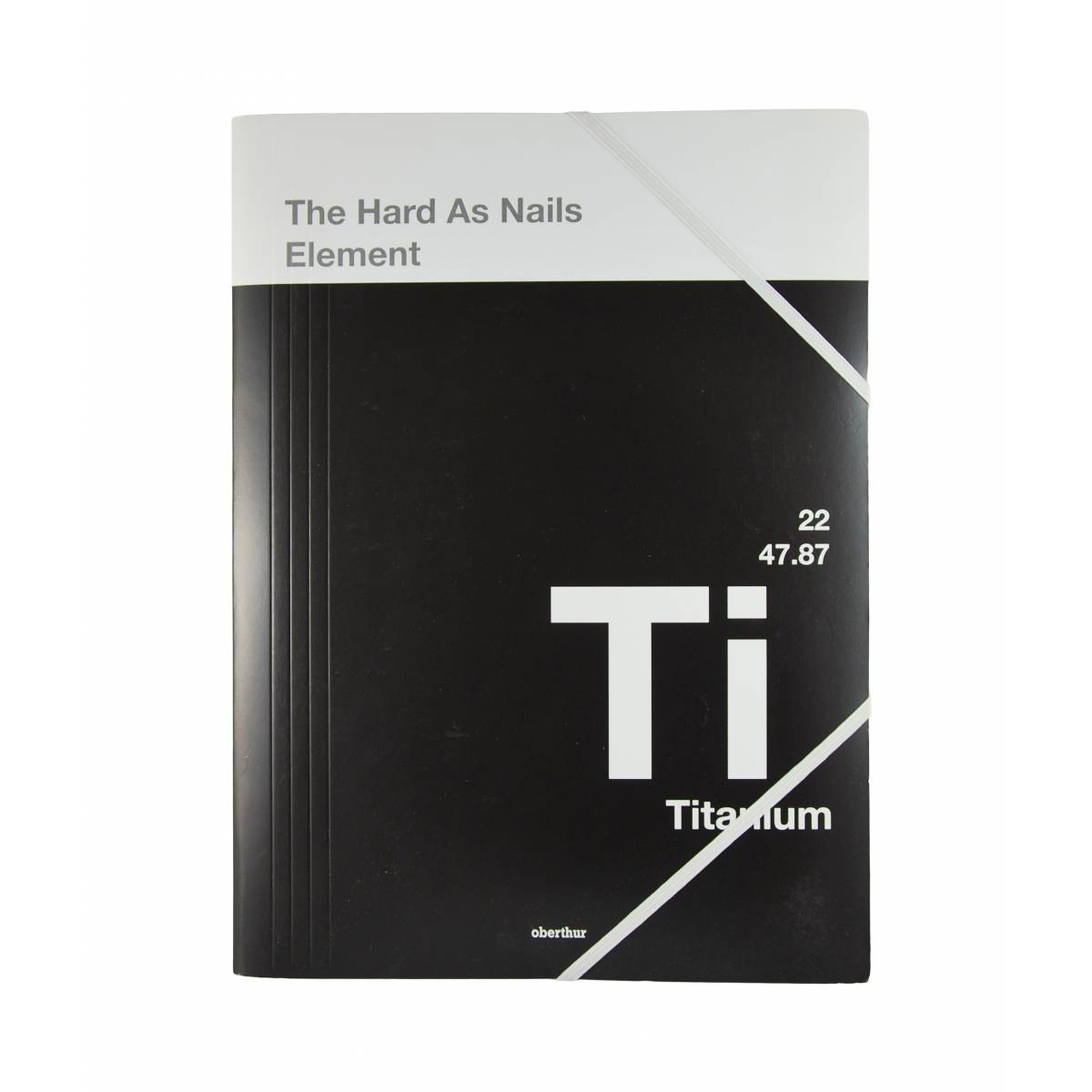 The Big Element - Chemise à élastiques "Titanium" avec rabat A4 - 24x32 cm
