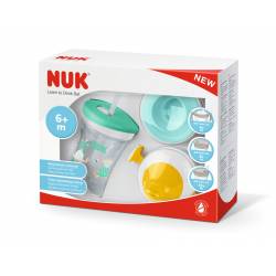 Learning set 1 cup and 2 Nuk Turtle mouthpieces 6 months +