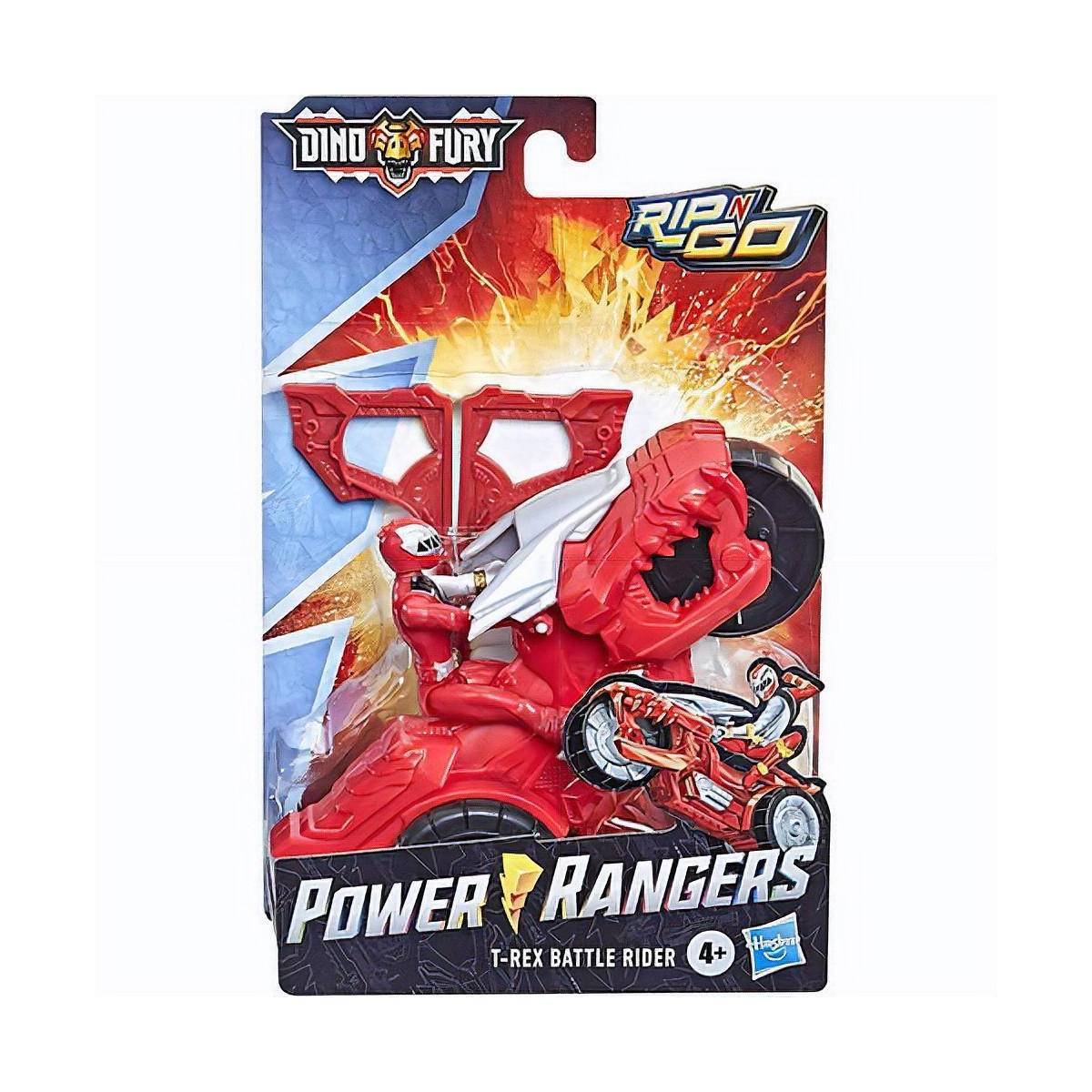 Power Rangers Dino Fury Moto de combat T-Rex Rouge