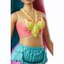 Poupée Barbie Sirène Rose/Turquoise 30 cm Dreamtopia