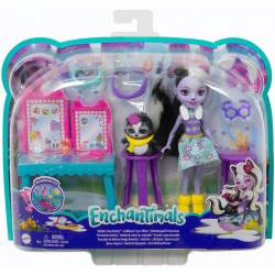 Enchantimals stinkin cute vanity doll and accessories