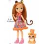 Enchantimals Cherish Cheetah doll + accessories 15cm