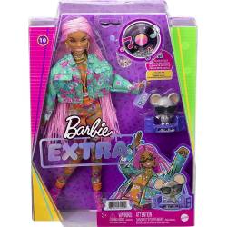 Poupée Barbie Extra Tresses Roses 30cm